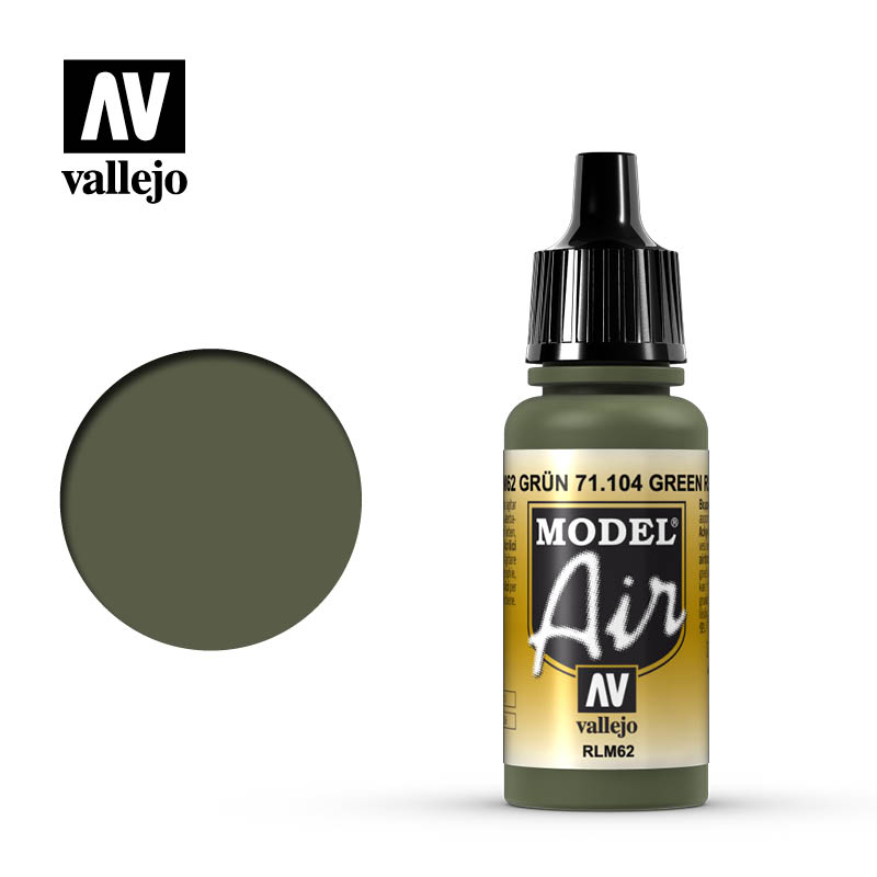 VLJ71104 17 ml Model Air Acrylic Paint, Green RLM62