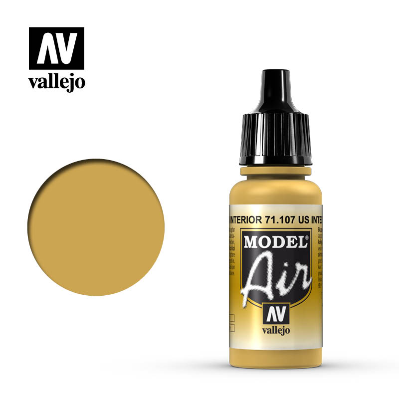 VLJ71107 17 ml Model Air Acrylic Paint, US Interior Yellow