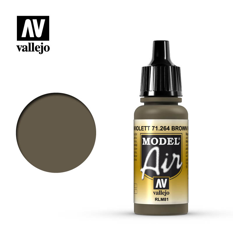 VLJ71264 17 ml Model Air Acrylic Paint, Brown Violet RLM81