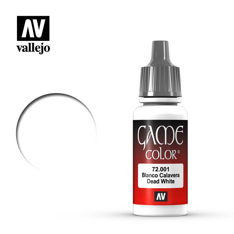 VLJ72001 17 ml Game Color Acrylic Paint, Dead White