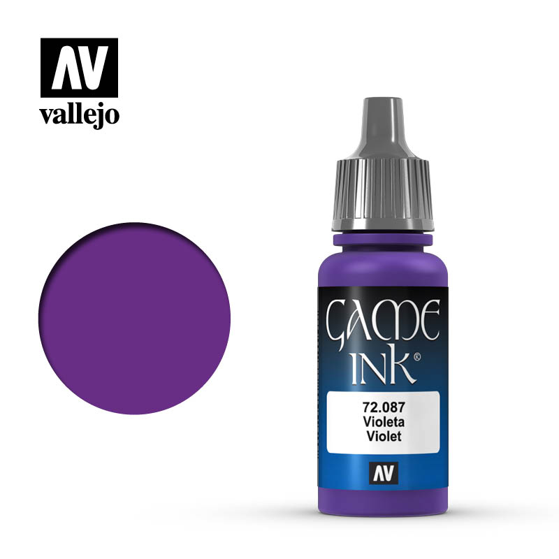 VLJ72087 17 ml Game Color Acrylic Paint, Violet Ink