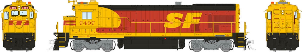Picture of Rapido RAP18560 HO Scale No.7497 B36-7&#44; Atchison Topeka & Santa Fe Locomotive Engine