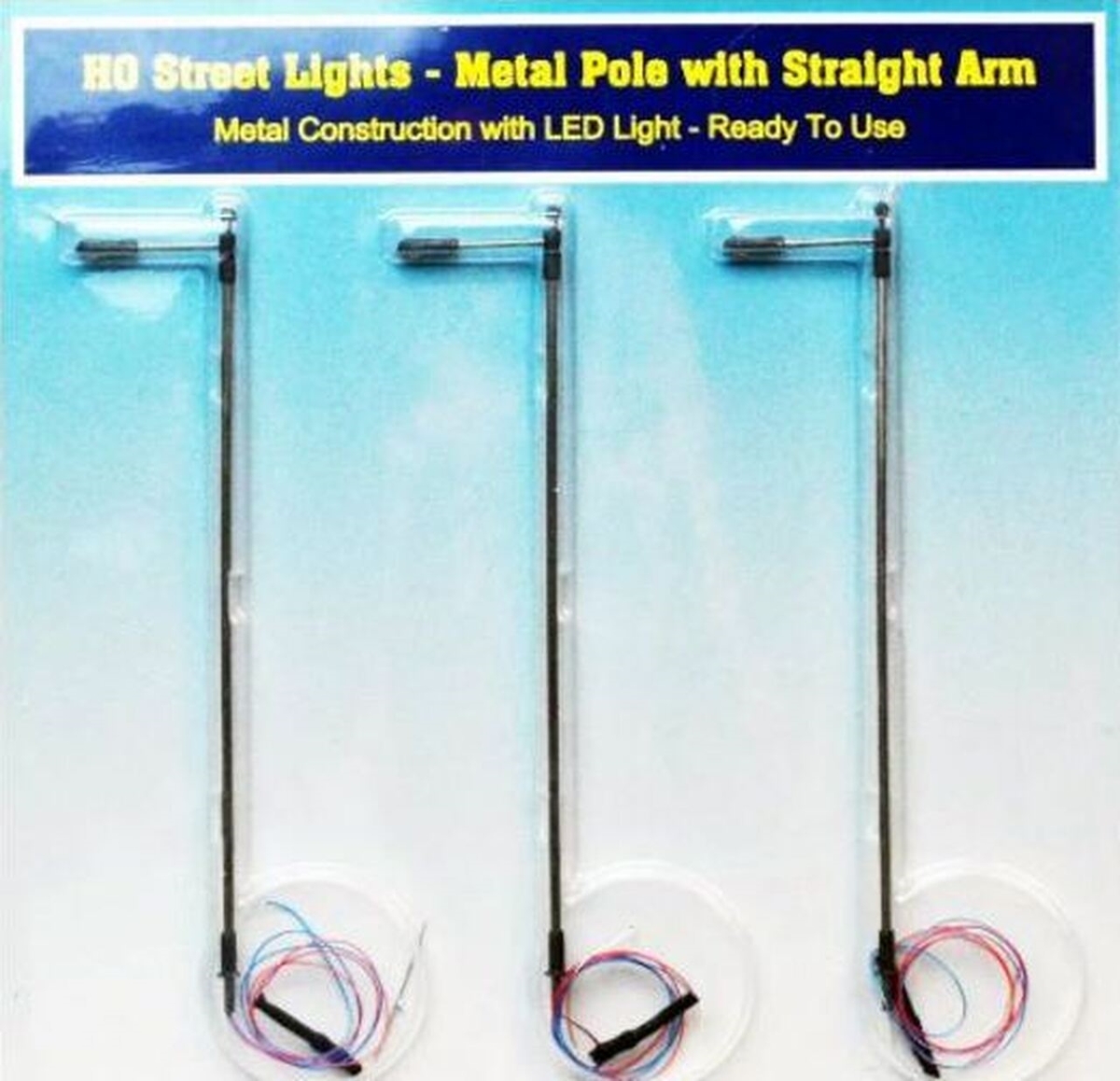 Picture of Rock Island Hobby RIH012101 HO Scale Street Lights Pole with Single Straight Arms