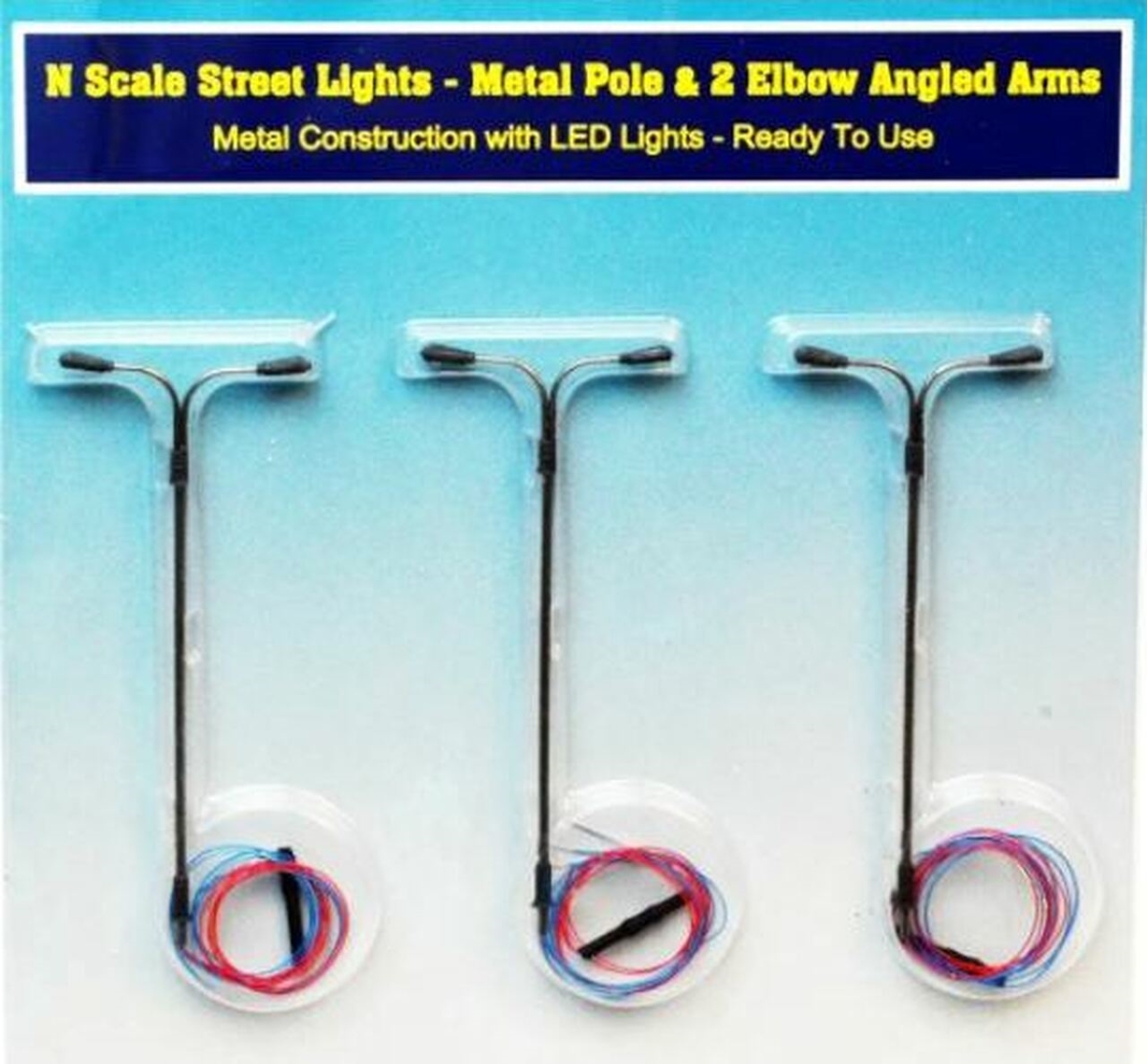 Picture of Rock Island Hobby RIH013102 N Scale Street Lights with Two Elbow-Angled Arms