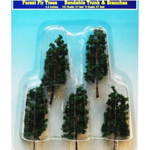 Picture of Rock Island Hobby RIH024102 4.33 in. Forest Fir Trees with Bendable Trunk & Branches&#44; Pack of 5