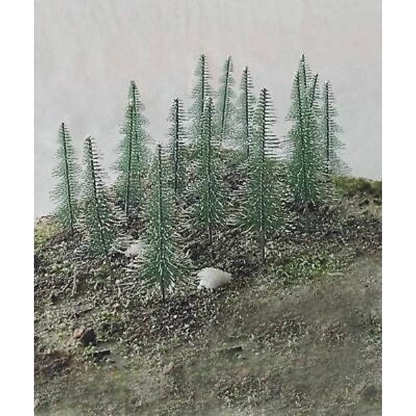 Picture of Rock Island Hobby RIH024202 3.5-4.3 in. HO Scale Snow Covered Fir Trees, Pack of 16