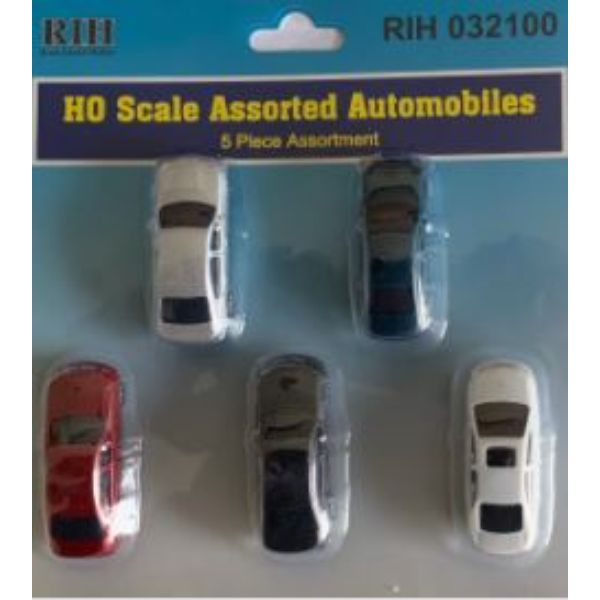 Picture of Rock Island Hobby RIH032100 HO Scale Assorted Automobiles, 5 Piece