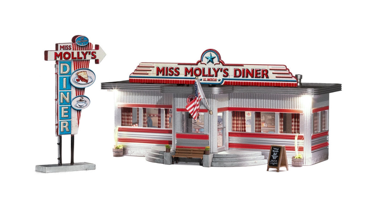Picture of Woodland Scenics WOO5066 HO Scale Miss Mollys Diner