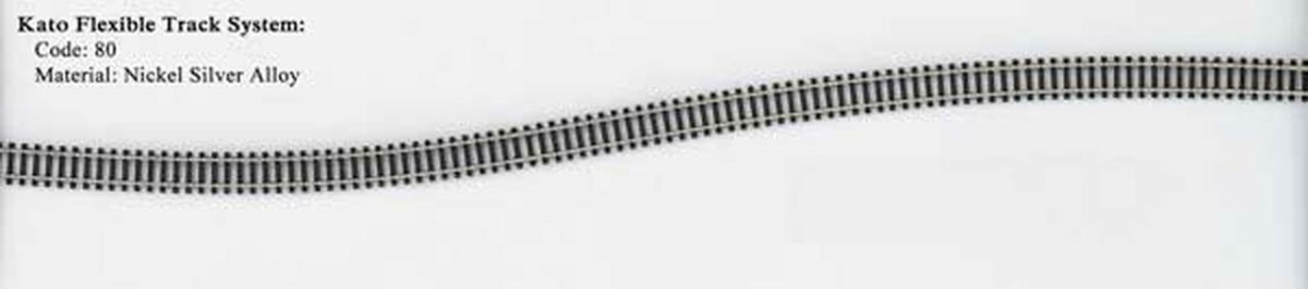 KAT21-000 3.185 in. N Scale Flex Model Track - 10 Piece