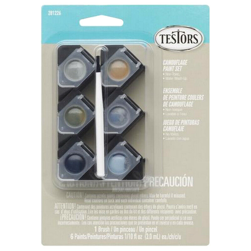 TES281226 Camo Pod Acrylic Paint Set - Pack of 6