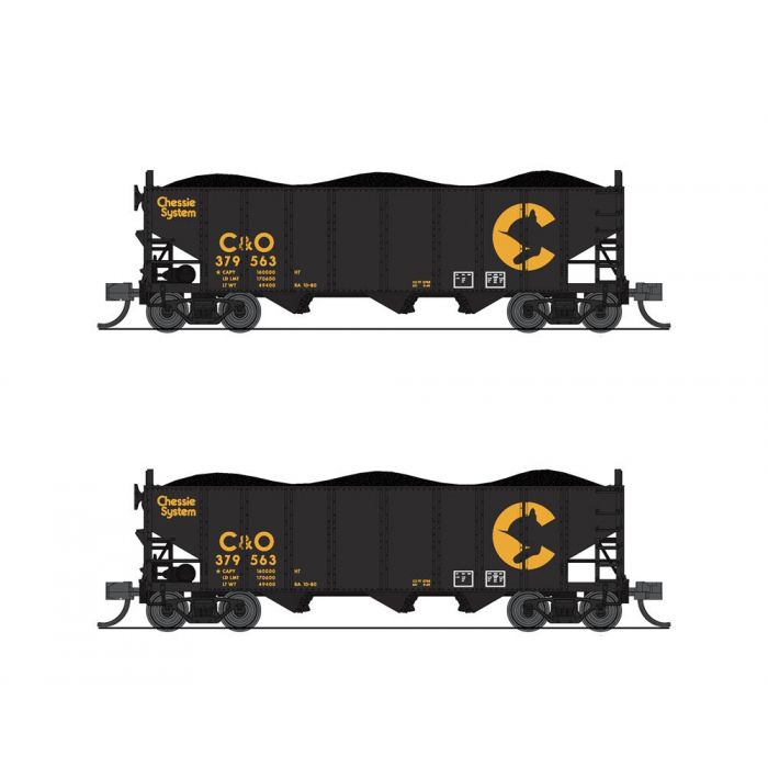 BLI7155 N Chessie System Chesapeake & Ohio Hopper Set B Train, Pack of 2 -  Broadway