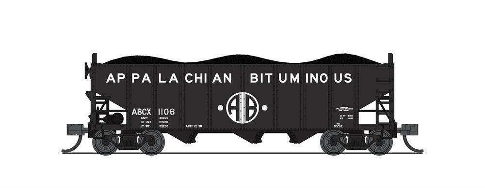 BLI7158 N Scale AB H2A 3-Bay A Hopper Model Train - Pack of 2