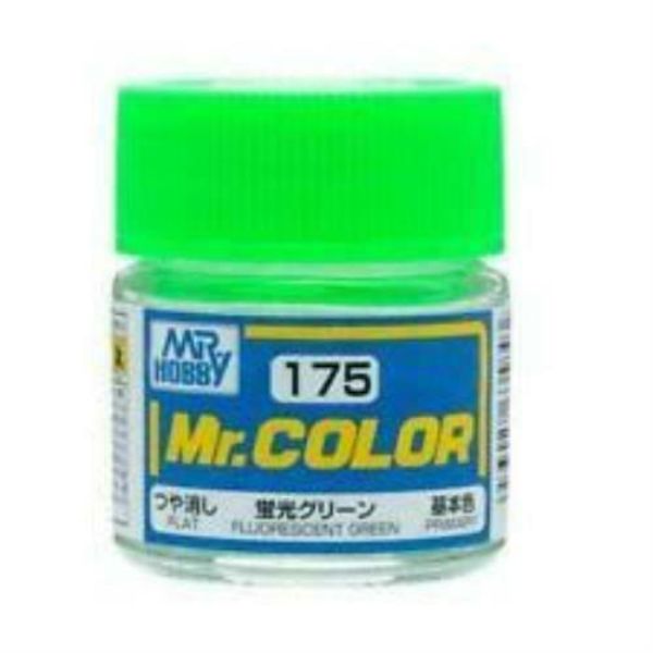 GUZC175 Semi Gloss Acrylic Paint, Fluorescent Green