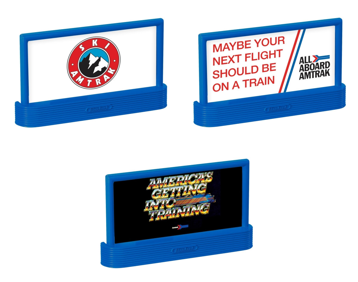 LNL2230020 l O-Scale Amtrak Through the Years Billboards