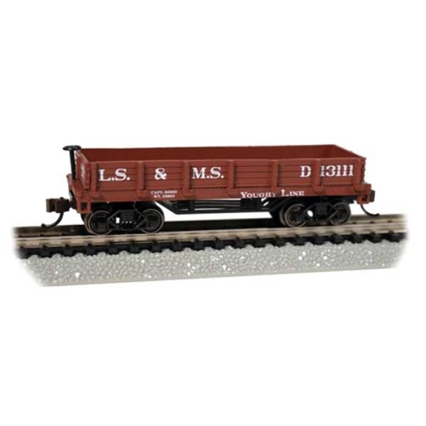 BAC15455 HO Scale LS & MS Old-Time Gondola Model Boxcar