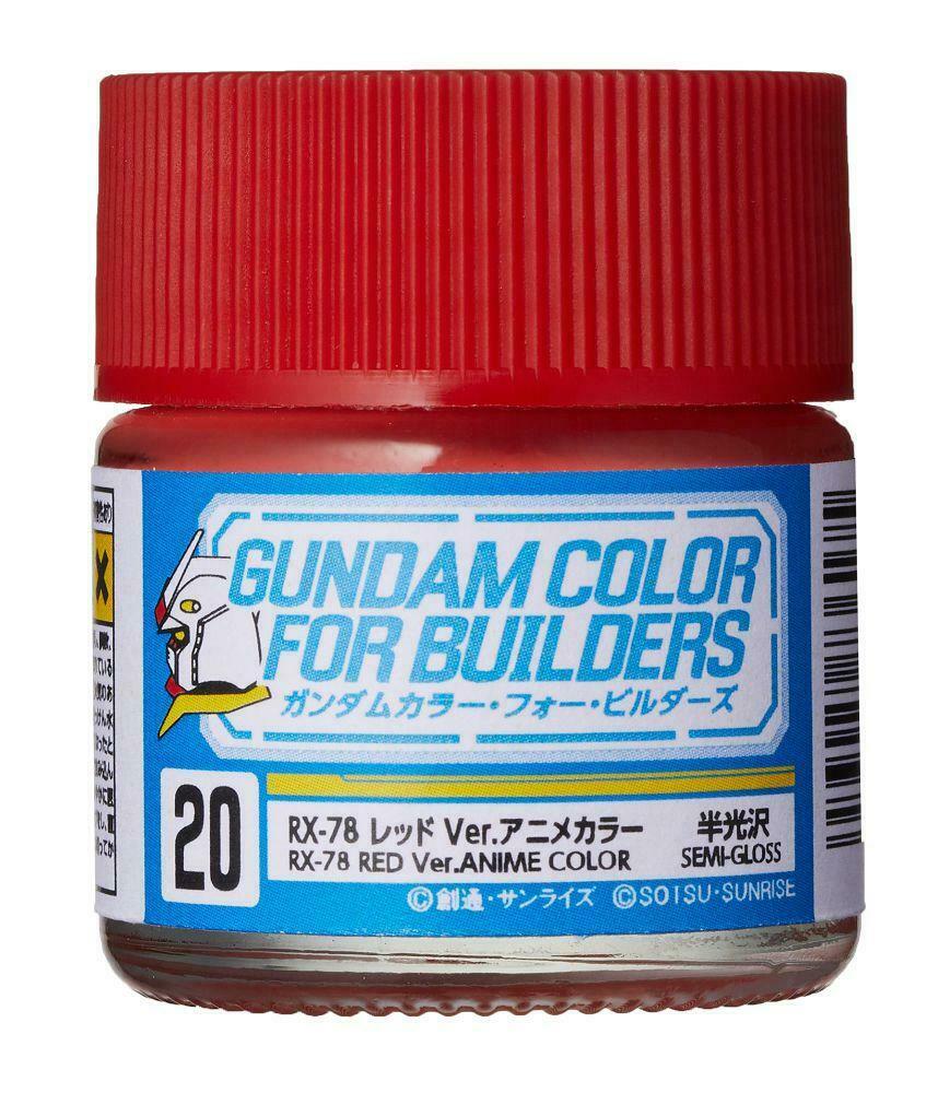 GUZUG20 Rx-78-2 Red Ver Anime Gundam Color Model Paint -  Mr Hobby
