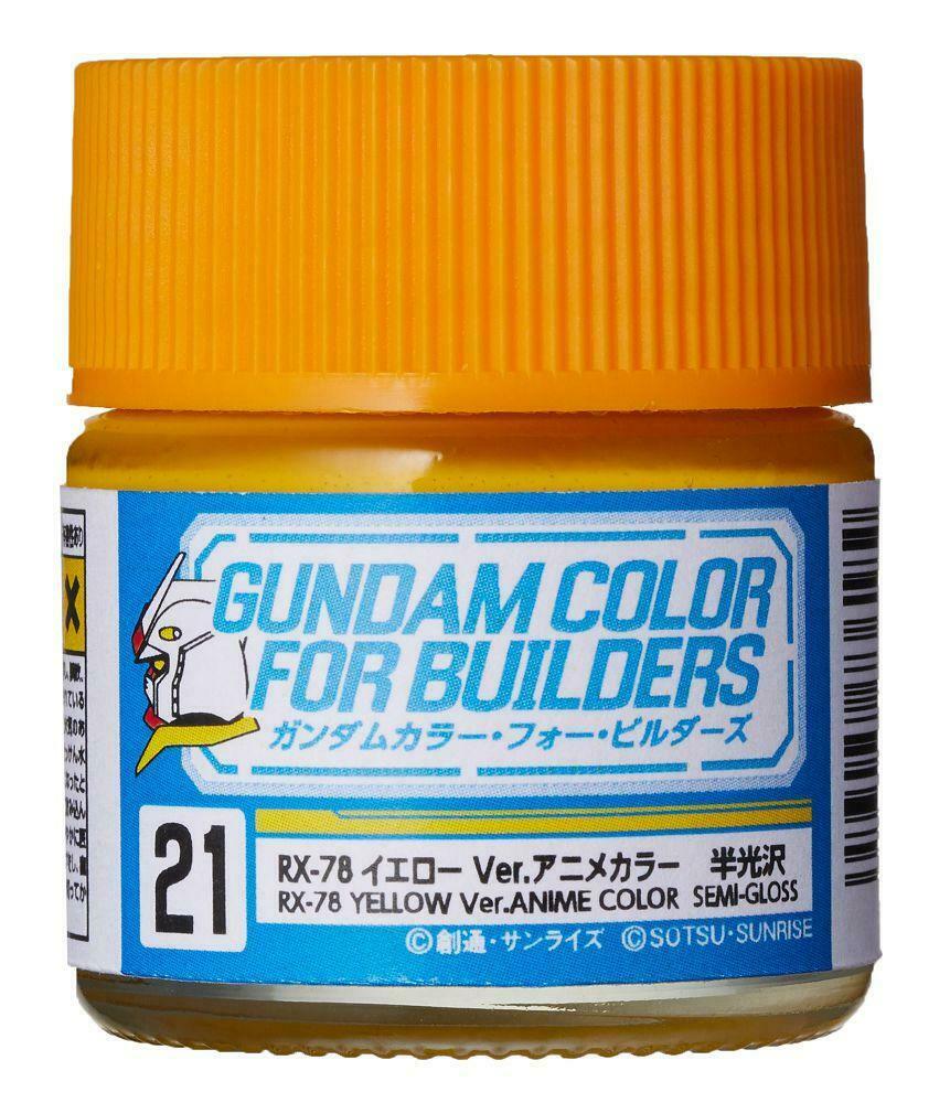 GUZUG21 Rx-78-2 Yellow Ver Anime Gundam Color Model Paint -  Mr Hobby