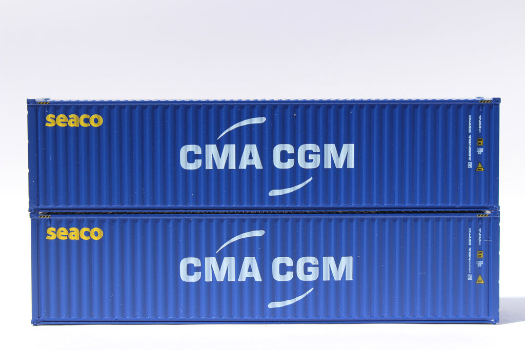 JTC405094 40 ft. N Scale Seaco High Cube Model Container - Pack of 2