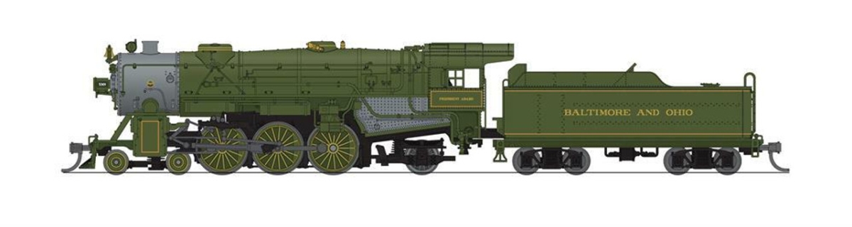 BLI6924 No.5301 N Scale Baltimore & Ohio Heavy Pacific 4-6-2 Train