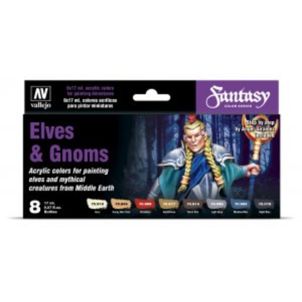 VLJ70242 17 ml Elves & Gnomes Acrylic Paint Set, 8 Colors