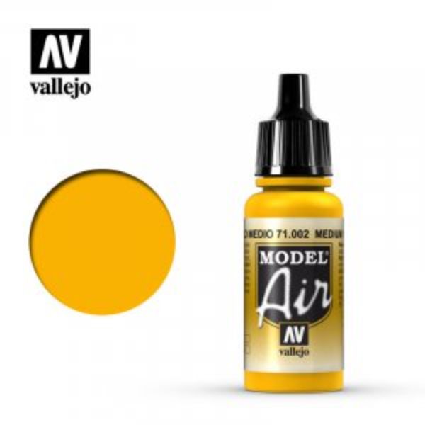 VLJ71002 17 ml Model Air Acrylic Paint, Medium Yellow