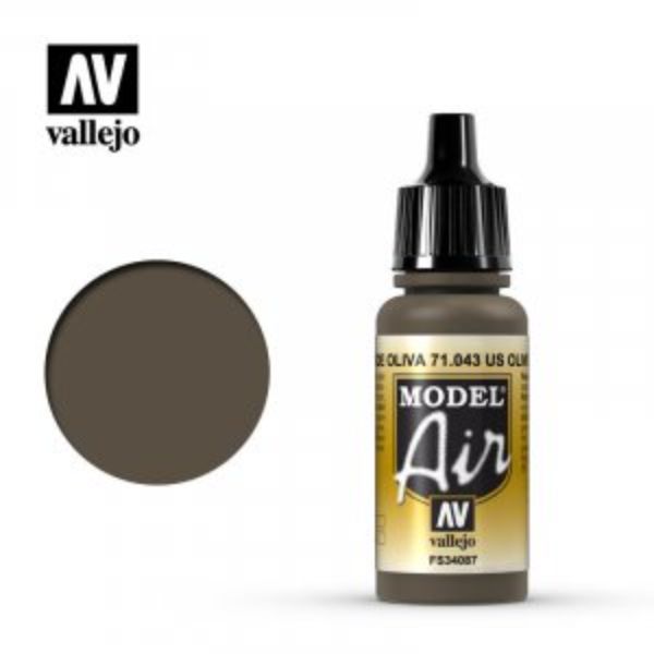 VLJ71043 17 ml Model Air Acrylic Paint, Olive Drab Braunviolett