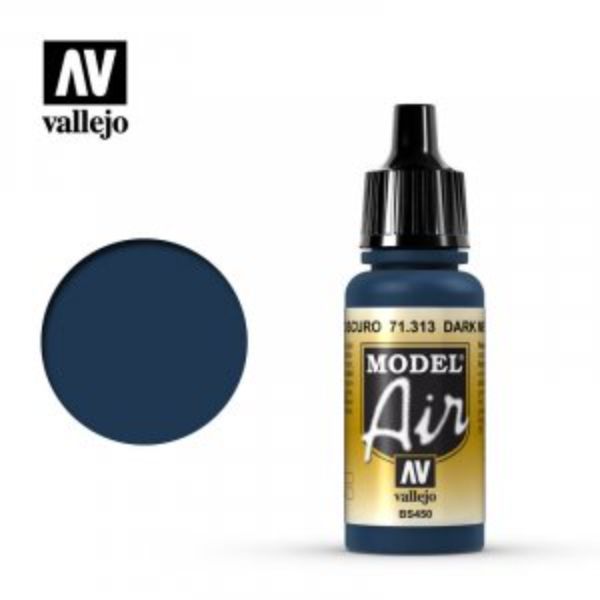 VLJ71313 17 ml Model Air Acrylic Paint, Dark Mediterranean Blue -  Vallejo Paint