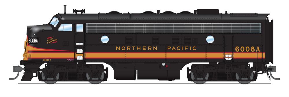 BLI6677 HO Scale Paragon4 Sound DC EMD North Pacific F7 AB Model Trains - No.6008AB -  Broadway