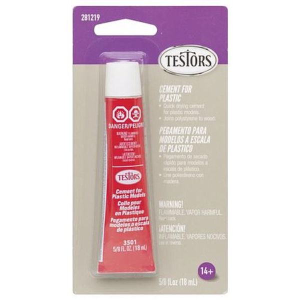 TES281219 1.5 oz Tube Cement for Plastic