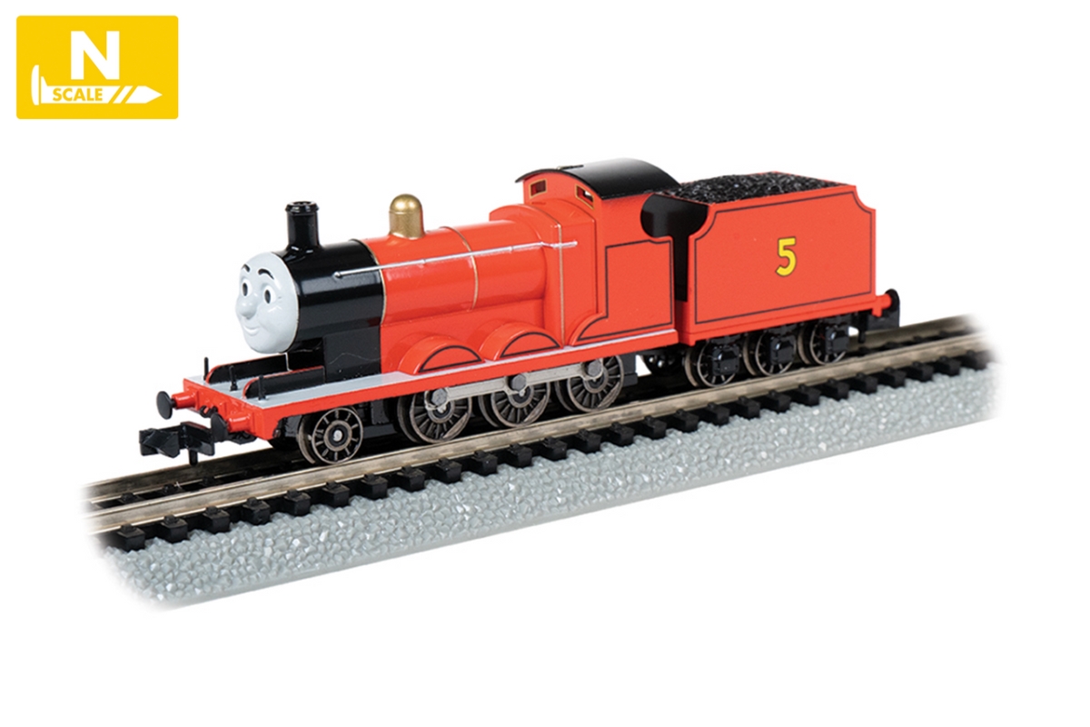 BAC58793 N Scale James The Engine Model Trains, Red