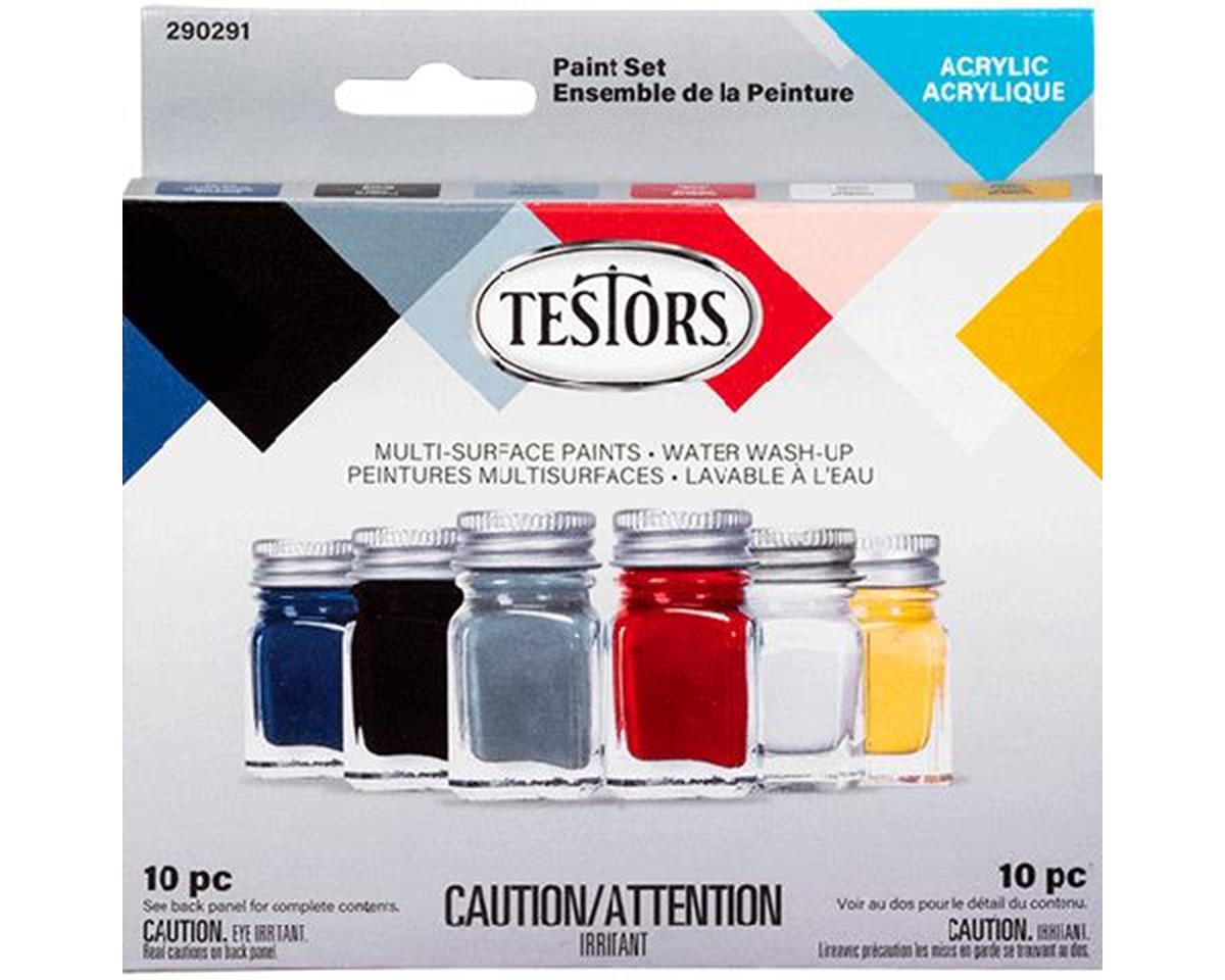 TES290291 Acrylic Primary Paint, 6 Piece