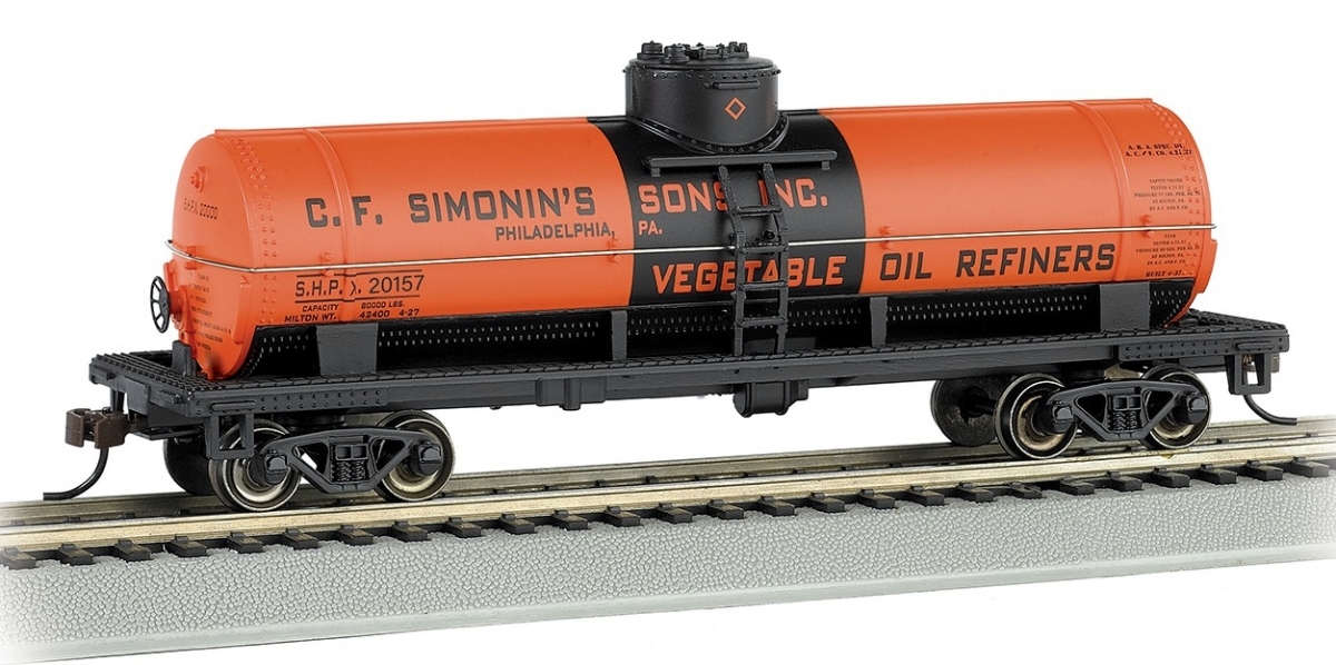 BAC17803 HO Scale C.F. Simonins 40 Single-Dome Tank Car
