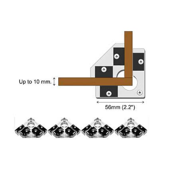 BAC39032 G Scale Snap & Glue Clamps, Pack of 4