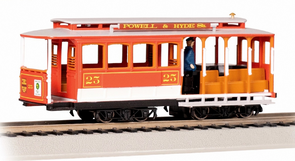 BAC60529 HO Scale Cable Car, Red & Gray