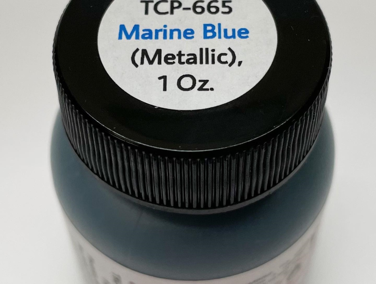 TCP665 1 oz Acrylic Paint, Metallic Marine Blue