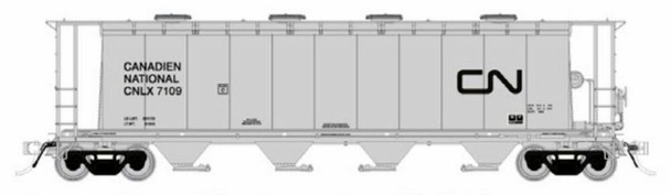 Picture of Rapido RAP127025 3800 cu. ft. No.2 HO Scale Canadian National NSC Covered Hoppers Model Train - Pack of 6