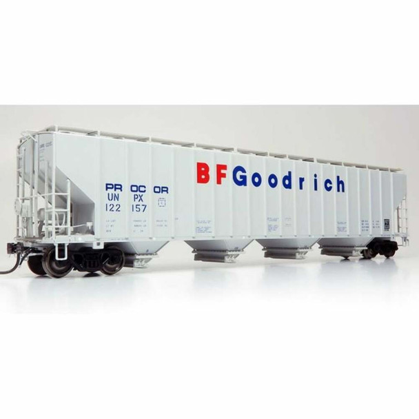 RAP157004 HO Scale UNPX Procor with BF Goodrich 5820 Covered Hopper Model Train - Pack of 3