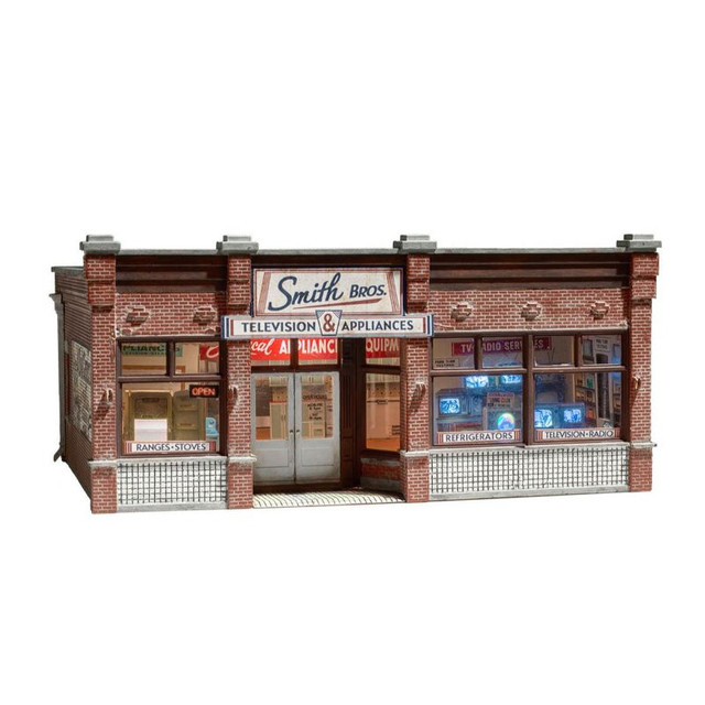 Smith Brothers TV & Appliance - Built-&-Ready - HO Scale