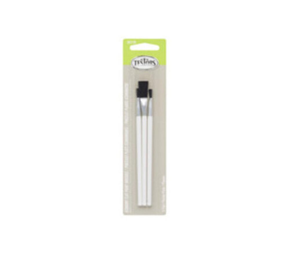 TES281178 Economy Flat Brush Set - Pack of 3
