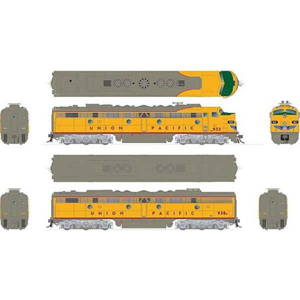 RAP28041 No.940-1B HO Scale Union Pacific EMD E8A Plus E8B Train -  Rapido