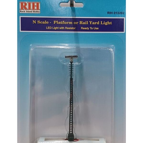RIH013202 N Scale Platform & Yard Light with LED Light
