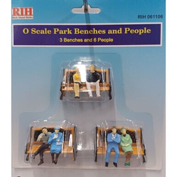 Picture of RockIsland RIH061106 O Scale Benches with 6 People Figure