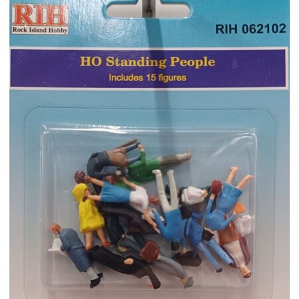Picture of RockIsland RIH062102 HO Standing People Figures, Pack of 14