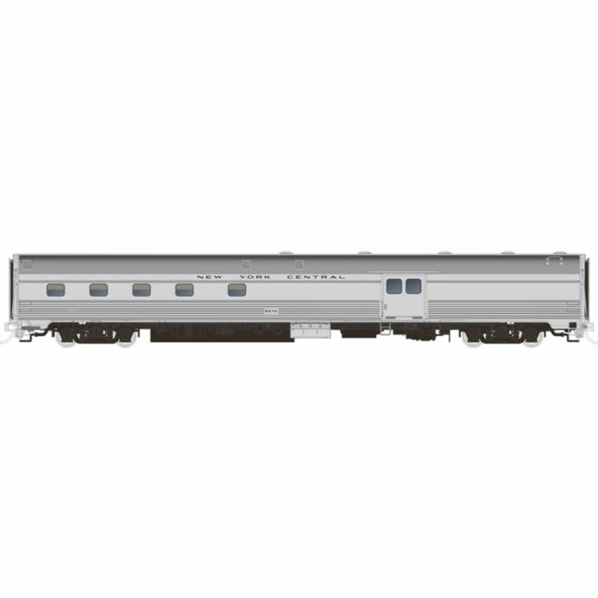 Picture of Rapido RAP114033 No.8973 HO Scale New York Central Budd Baggage-Dorm Passenger Car