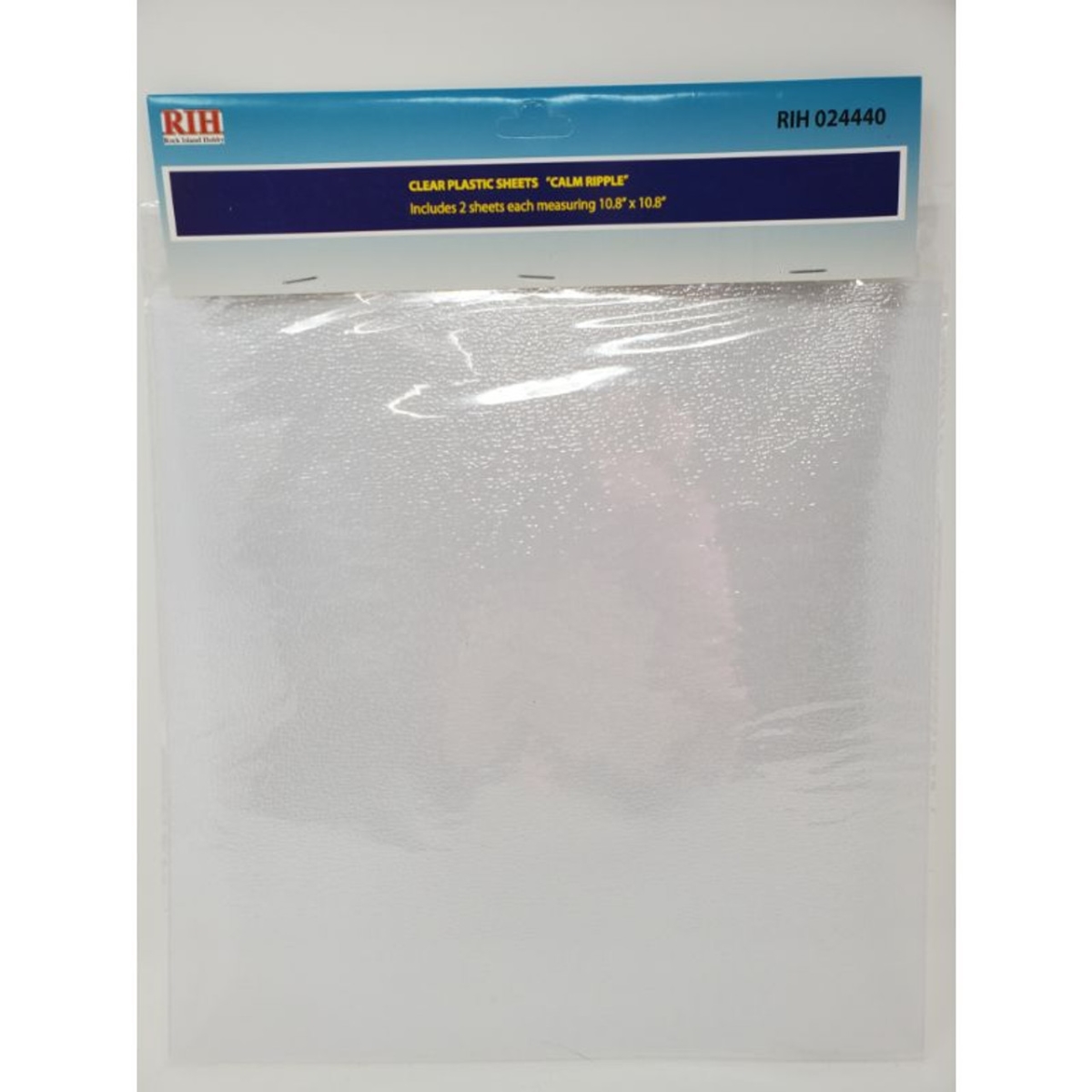 Picture of Rock Island Hobby RIH024440 Multi Scale Clear Plastic Sheets - Calm with Ripple
