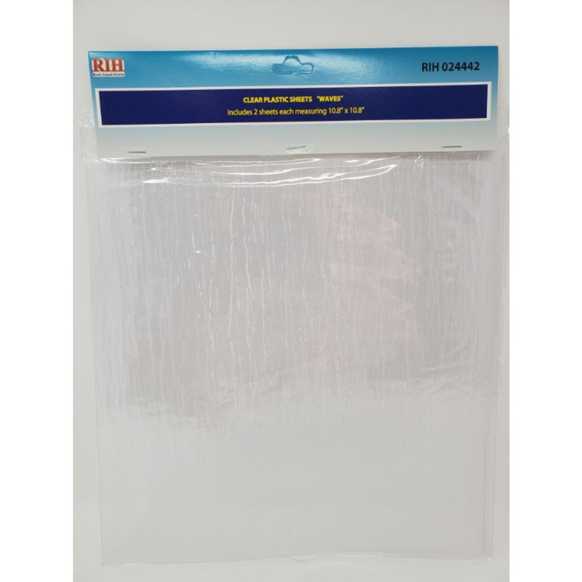 Picture of Rock Island Hobby RIH024442 Multi Scale Clear Plastic Sheets - Small Waves