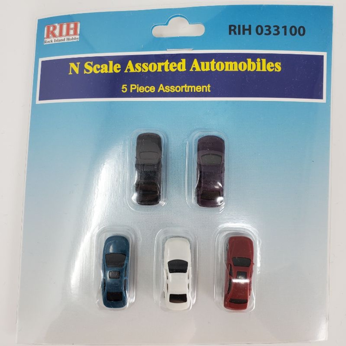 Picture of Rock Island Hobby RIH033100 N Scale Autos - 5 Piece