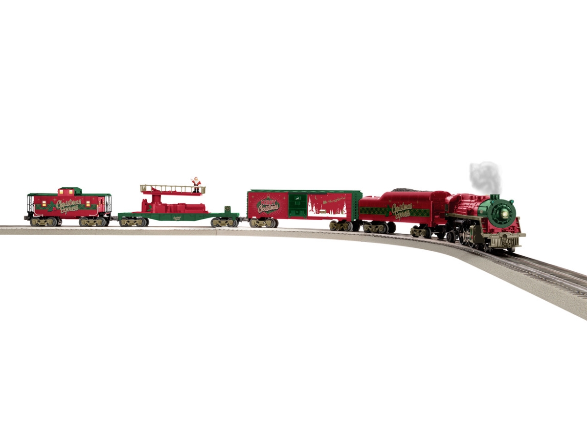 Picture of Lionel LNL2223020 O Christmas Celebration LionChief Set with 2-4-2 Steam Locomotive