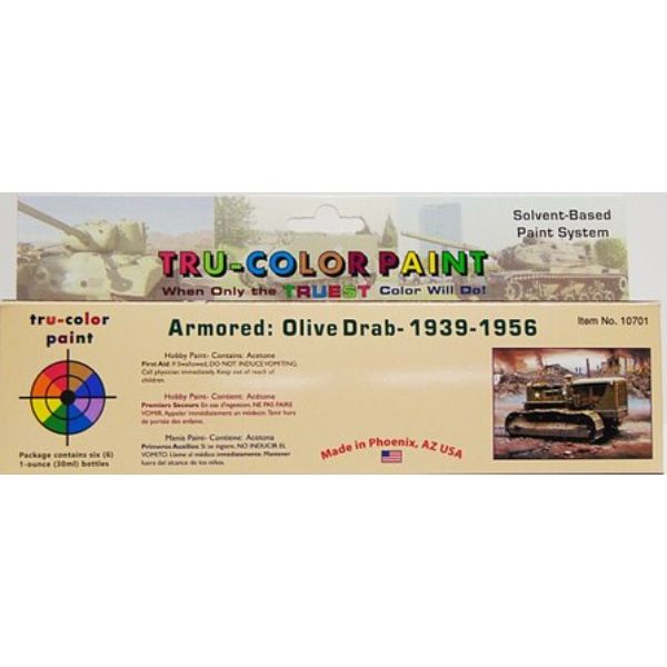 TCP10701 Olive Drab Paint Set, Armor