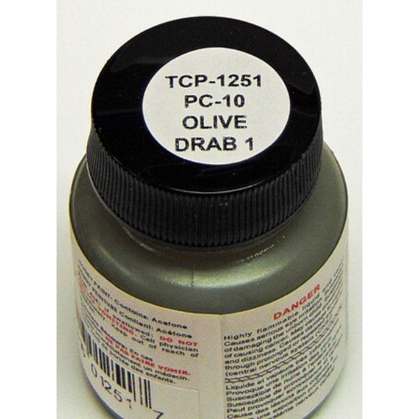 TCP1251 1 oz No.1 Paint, Pc-10 Olive Drab